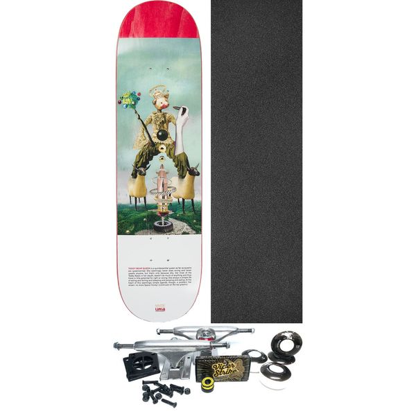 Uma Landsleds Skateboards Maite Steenhoudt Teddy Bear Queen Skateboard Deck - 7.75" x 31.75" - Complete Skateboard Bundle